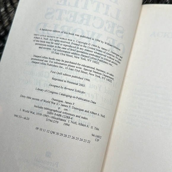 Dirty Little Secrets of World War II by James F Dunnigan Book - Picture 4 of 4